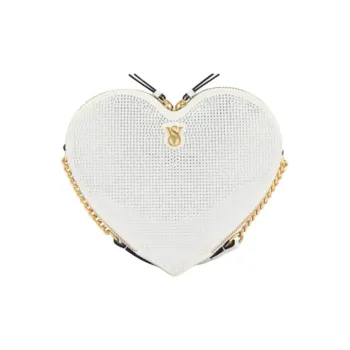 Victoria's Secret Bright Heart Metal Chain Makeup Storage Bags Portable