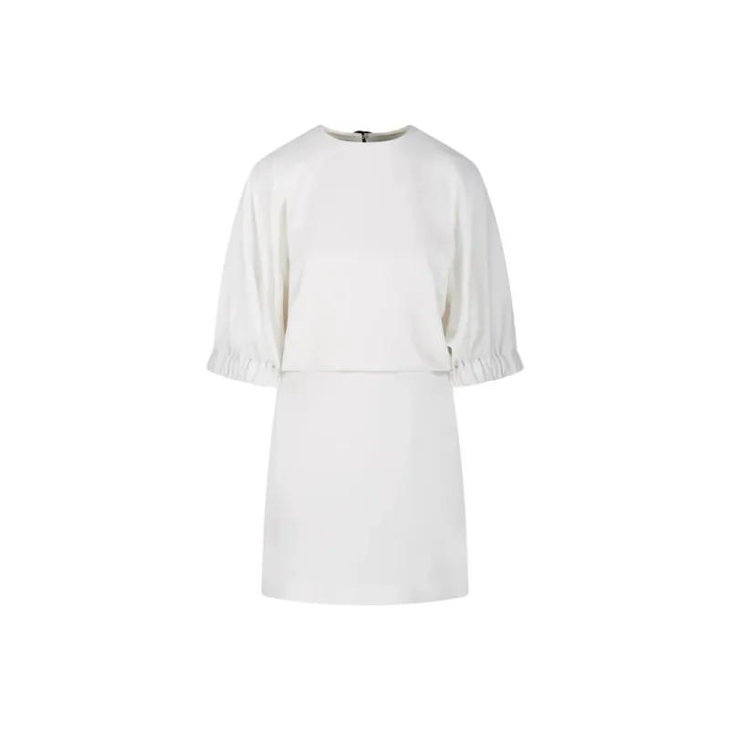 MaxMara Short Sleeved Dress Women's White-0