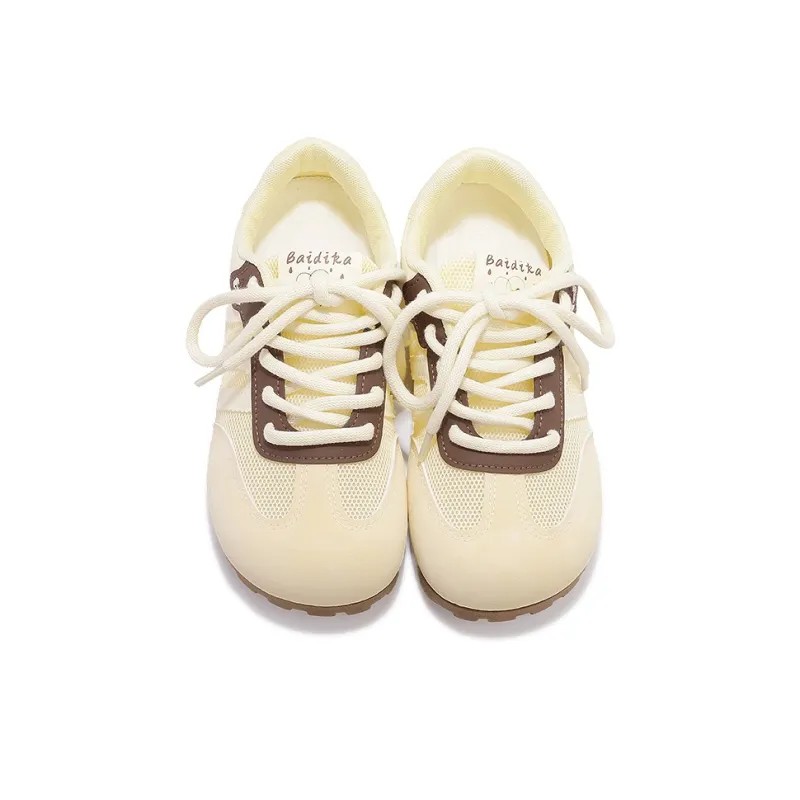 MKTKM Low Top Skateboard Shoes Women's Yellow-2