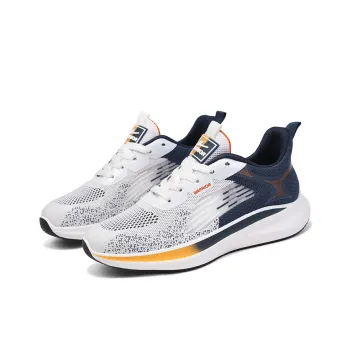 Warrior Sports Casual Shoes Men's White/Dark Blue/Orange