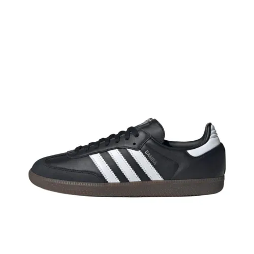 JEREMY SCOTT x Adidas Originals SAMBA OG Anti Slip Wear Resistant Low Top Skateboard Shoes Unisex Black