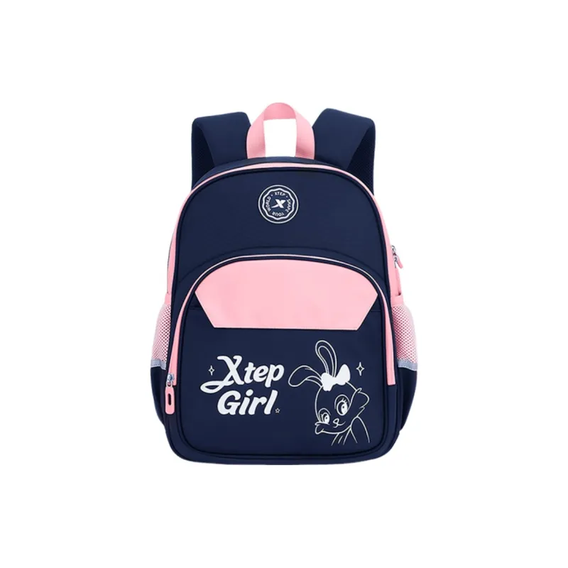 XTEP Fabric Student Bag Regular Kids' Blue Pink-0