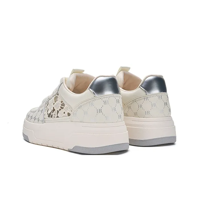HR Low Top Skateboard Shoes Women's Beige-3