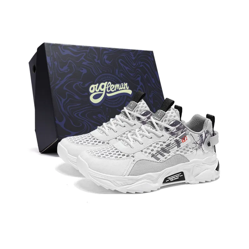OUGLEMEN Low Top Casual Shoes Men's Box-1