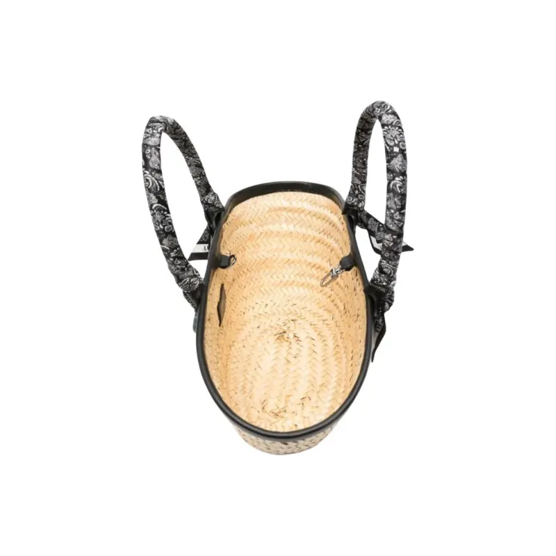 AMIRI Woven raffia Tote Bag-2