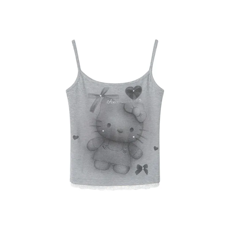 ANDREA MARTIN Tank Tops Women's Gray-0