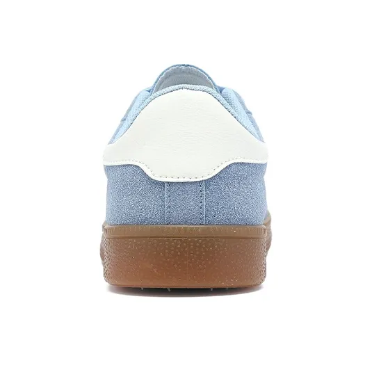 RENBEN Lightweight And Wear resistant Low Top Skateboard Shoes Women's Blue-4