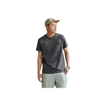 Tonlion T Shirts Men Dark Stone Gray