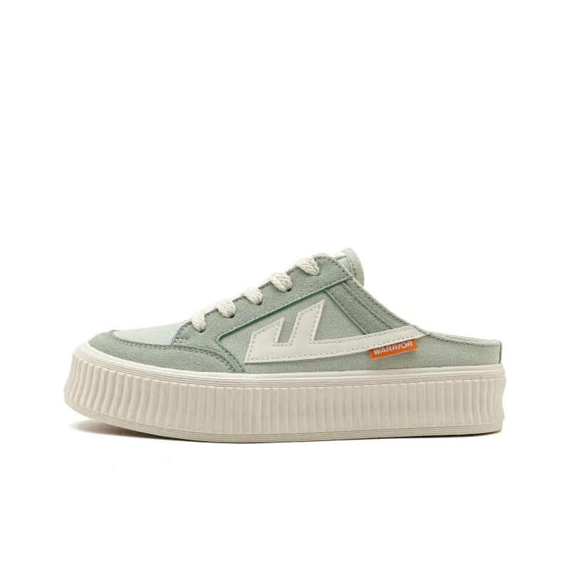 WARRIOR Skateboard Shoes Women's Low Top Green-0