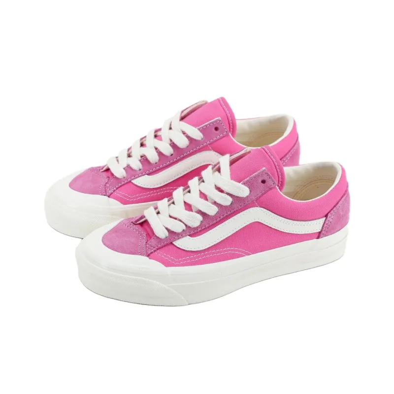 Vans Old Skool Reissue 136 Anti Slip Wear Resistant Low Top Skateboard Shoes Unisex Pink-1