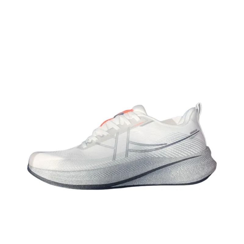 XTEP 360X 2.0 LITE Cushioning And Breathable Low Top Sprint Casual Running Shoes Men's Silver White-0