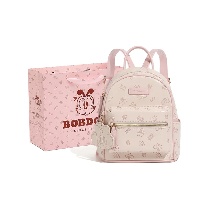 BOBDOG PU Backpack Women's Pink/Apricot-0