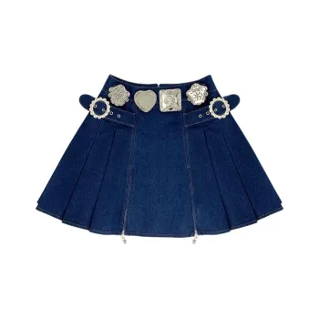 CHOPOVA LOWENA Denim Long Skirt Women's