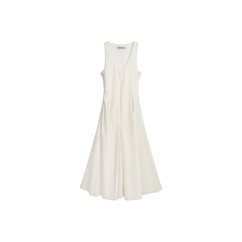 JOSR Sleeveless Dresses Women's White-0