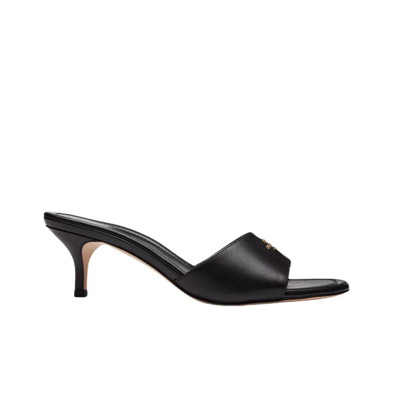 COACH Slip Resistant Slide Slippers 5.7cm Women's Black-1