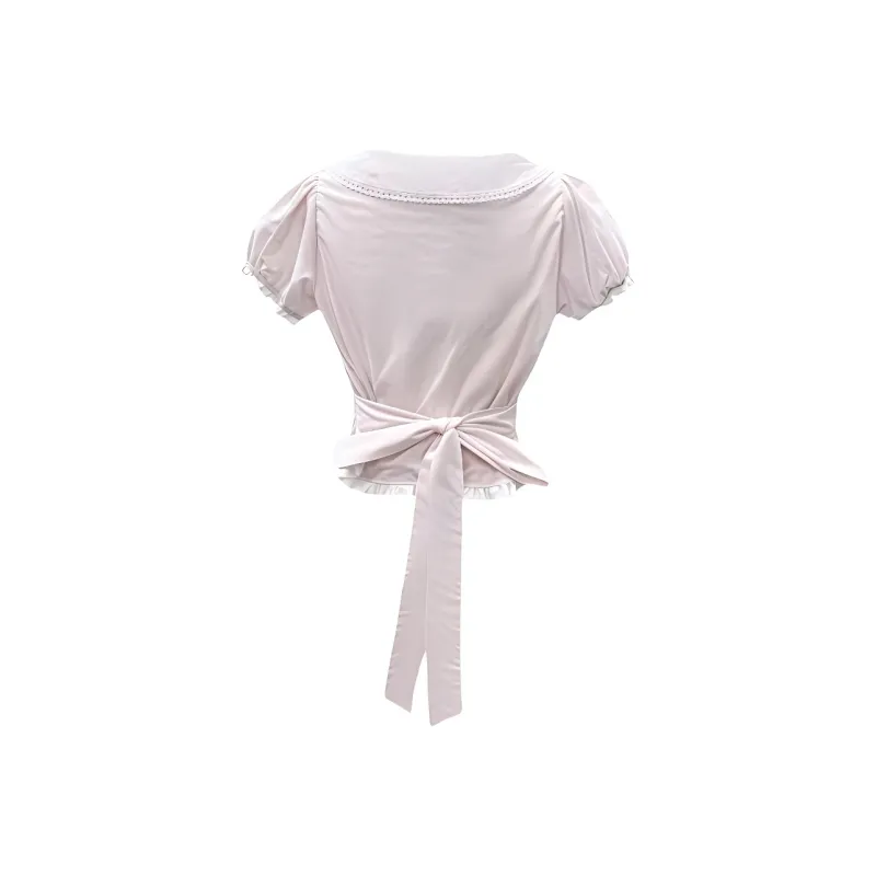 DOKZB Puff Sleeve T Shirt Women's-1