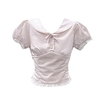 DOKZB Puff Sleeve T Shirt Women's
