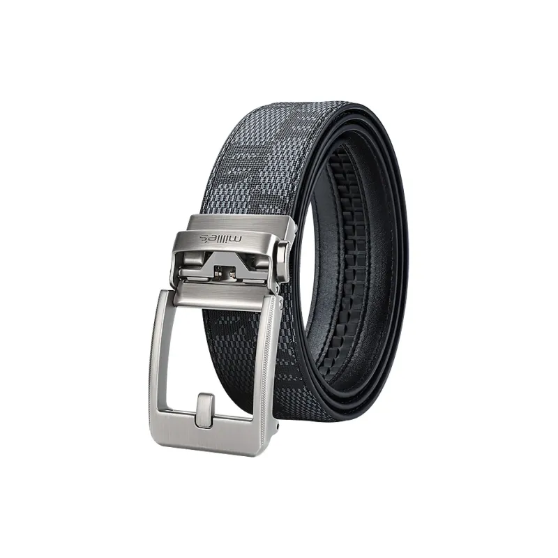 MILLIE'S Polyvinyl Chloride Leather Belts Men's Width 3.5cm-0