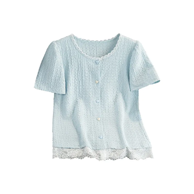 TOUCH T Shirts Women's Light Blue-0