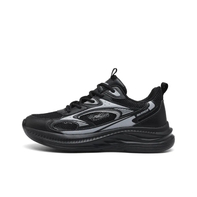 WARRIOR Running Shoes Men Low Top Black/Gray-0