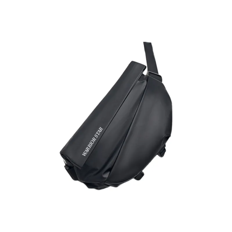 Warrior Polyester Shoulder Bag, Sling Bag Regular Unisex Night Shadow Black-1