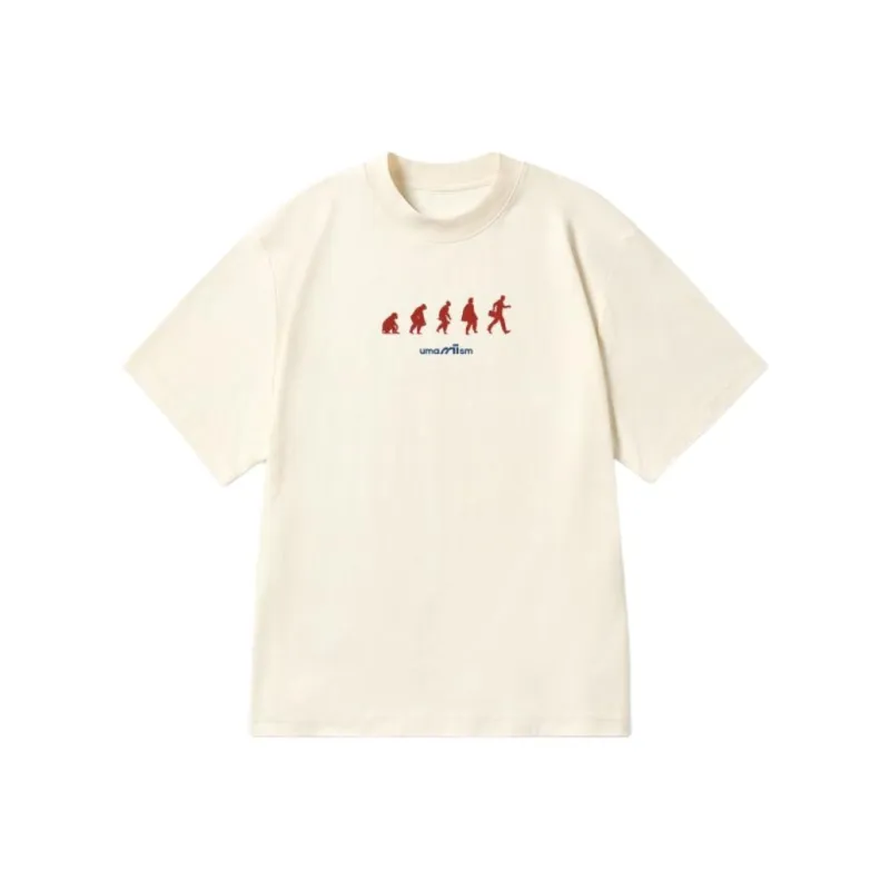 Umamiism T Shirts Unisex Beige Apricot White-0