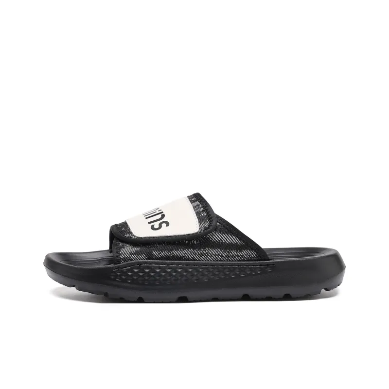 15 MINS Quiet Slide Slippers Men's Black-0