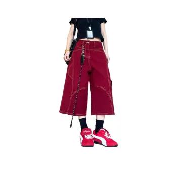NRTR Denim Shorts Women's Red