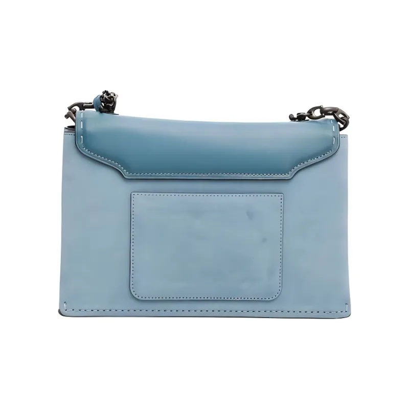 COACH Swagger Tanned Leather Shoulder Bag, Crossbody Bag Tubas Women's Denim-3