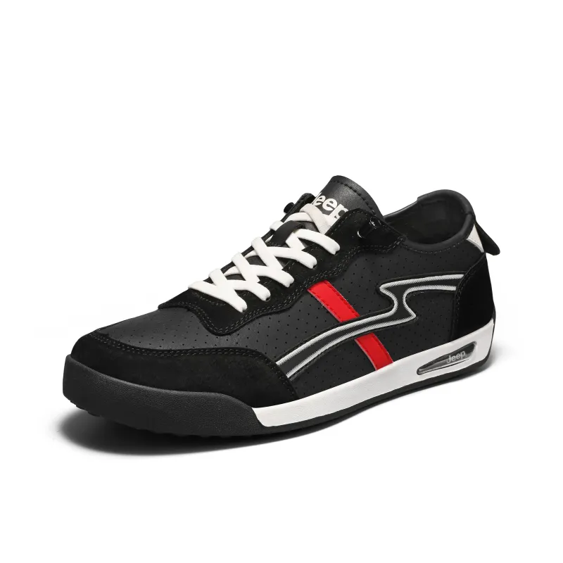 Jeep Cushioning Abrasion Resistant Lightweight Slip Resistant Low Top Skateboard Shoes Men's-1