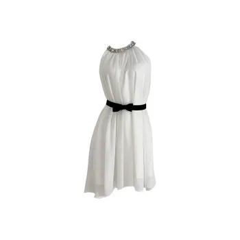 SISC Sleeveless Dresses Women's White