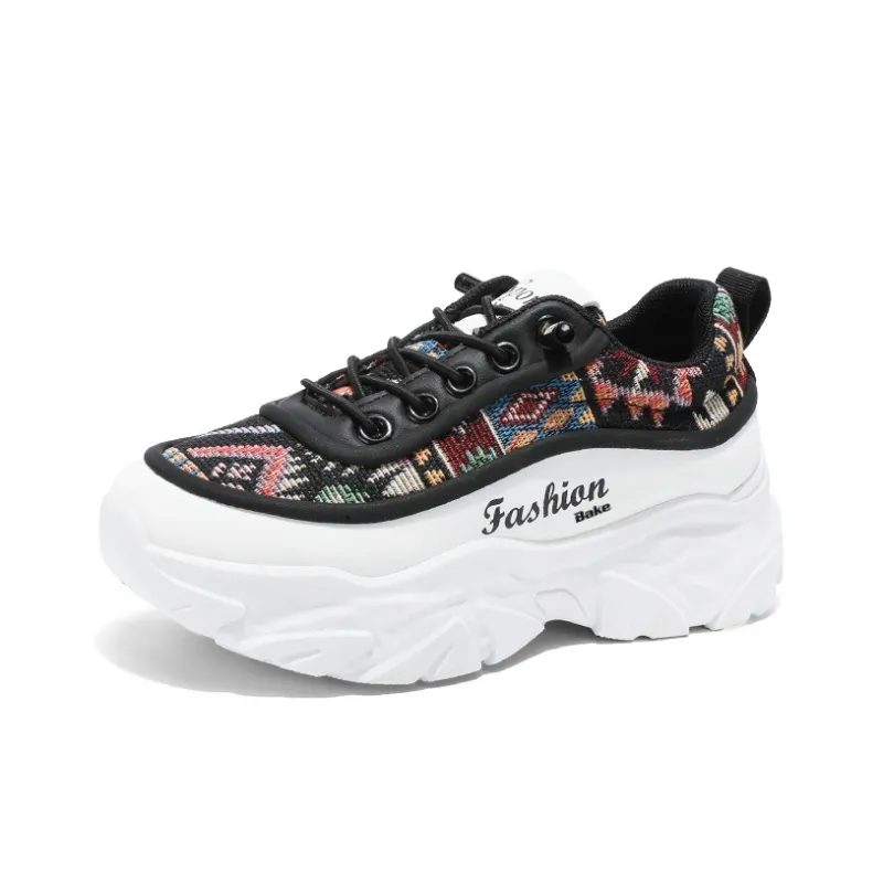 BAKE Shock Absorbers With Slip Resistant And Abrasion Resistant Properties Low Top Chunky Sneakers Unisex-0