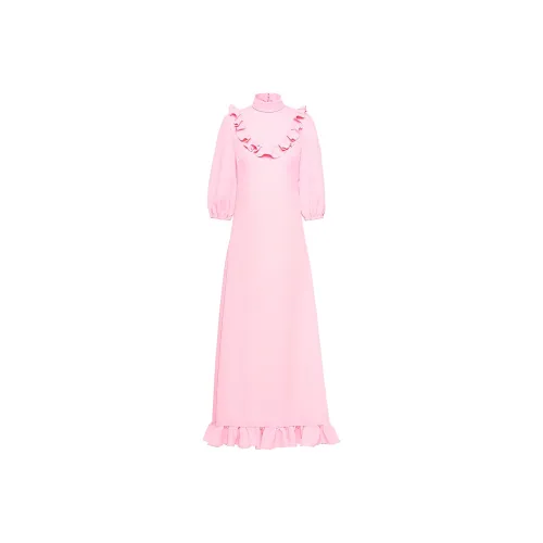 MIU MIU Short Sleeved Raffiaes Women's Pink