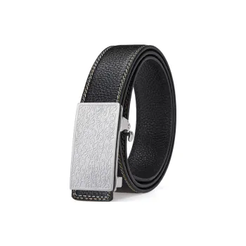 Jeccieziio Cow Leather Belts Men's Width 3.5cm
