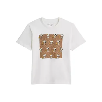 COACH x PEANUTS SS25 Regular T Shirt Women's White