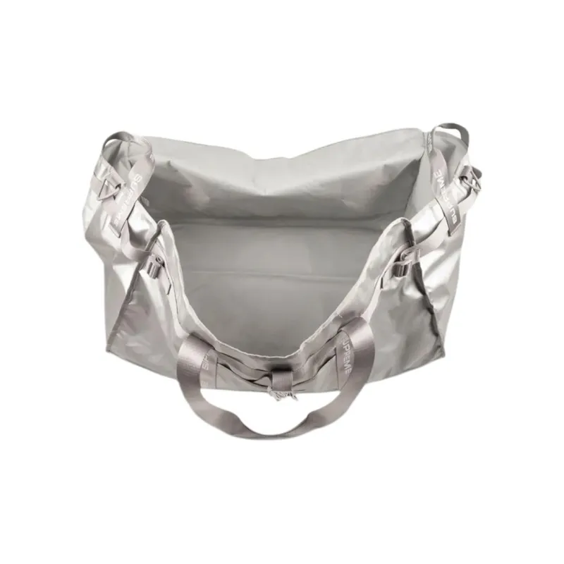 Supreme Recycled Nylon Travel Bag Women's Silver-2