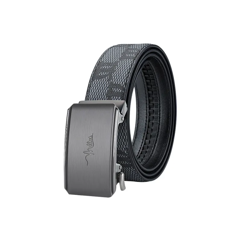 MILLIE'S Polyvinyl Chloride Leather Belts Men's Width 3.5cm-0