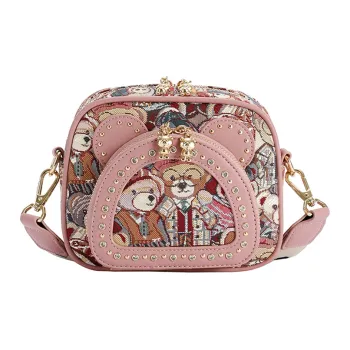North Pack Fabric Camera Bag, Shoulder Bag, Crossbody Bag Women's Multicolor