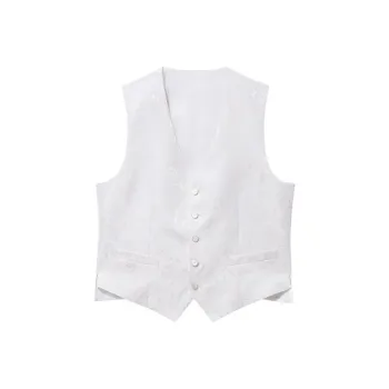 GOLDLION Vests Men Light Beige 17