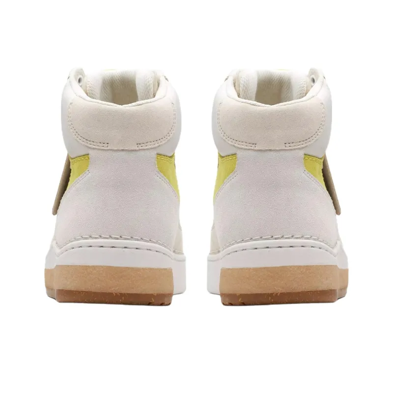 Clarks Craft Court Top High Top Skateboard Shoes Men's White-4