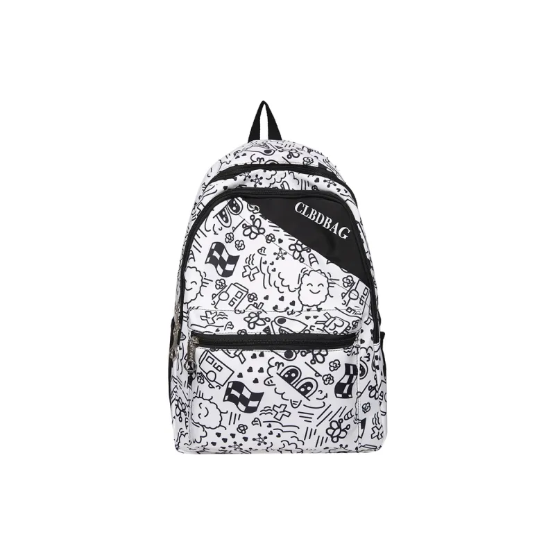 Wolfhorse Nylon Backpack Regular Unisex Blue/Red/Black/Purple/Green-14
