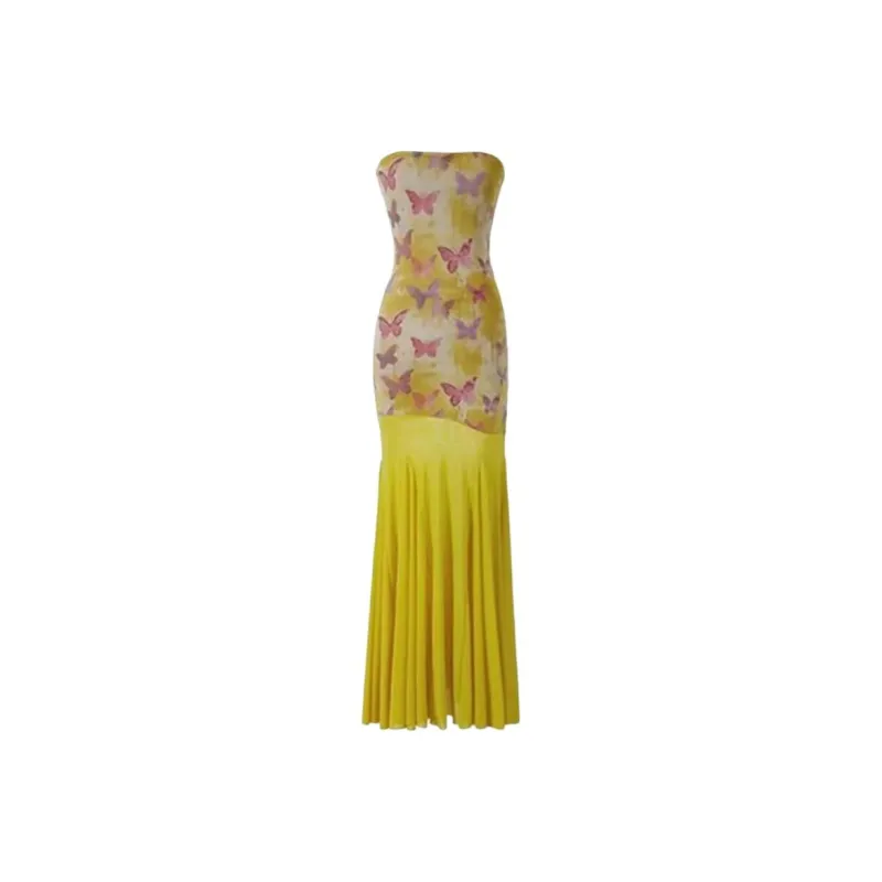 CZMO Sleeveless Dresses Women's Yellow-0