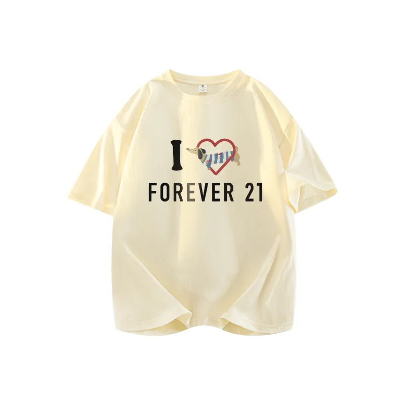 FOREVER 21 Drop Shoulder Sleeve T Shirt Women's-3