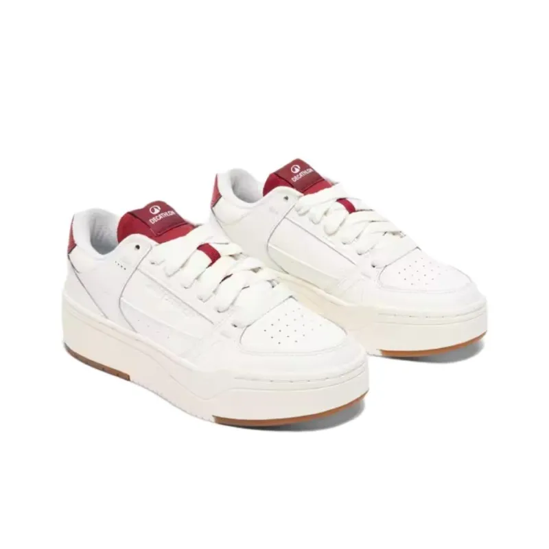 DECATHLON Anti Slip Wear Resistant Low Top Skateboard Shoes Women's White-2
