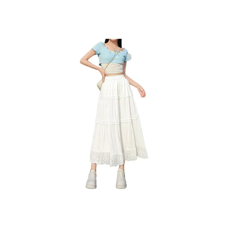 YINLEI Casual Long Skirt Women's-0