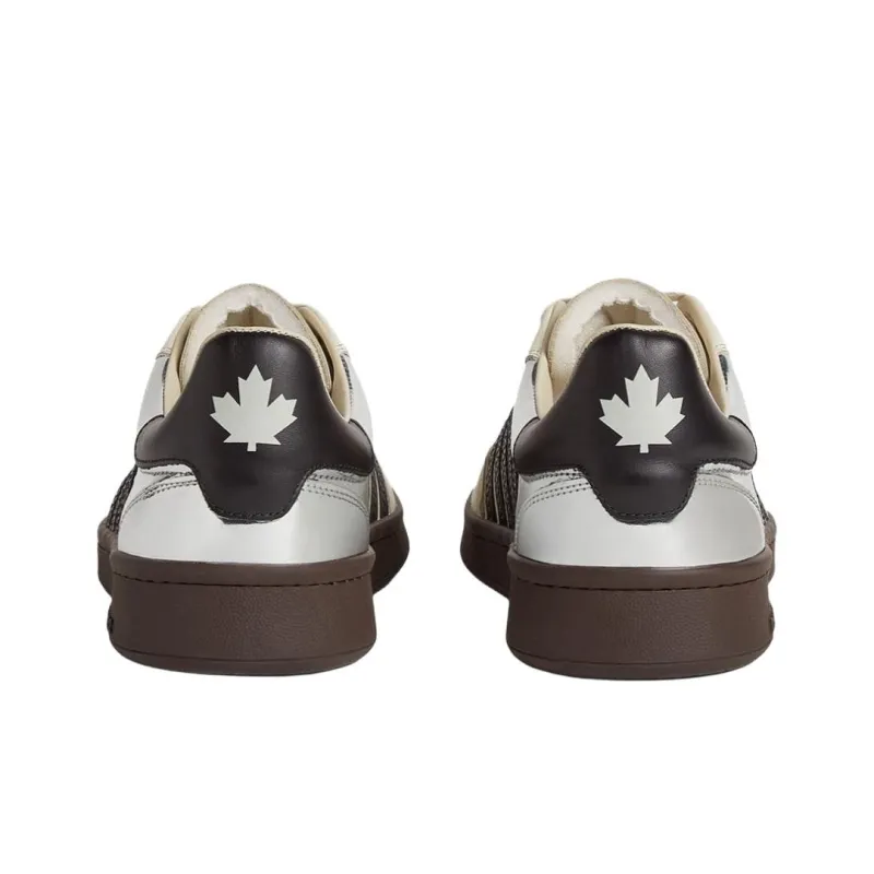 DSQUARED 2 Boxer Low Top Skateboard Shoes Women's Beige-3