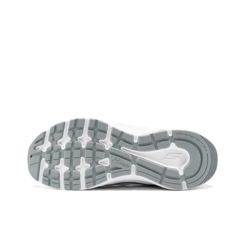 Skechers Women's GO Series Cushioning, Breathable, And Resilient Design Low Top Running Shoes Women's White Silver-4