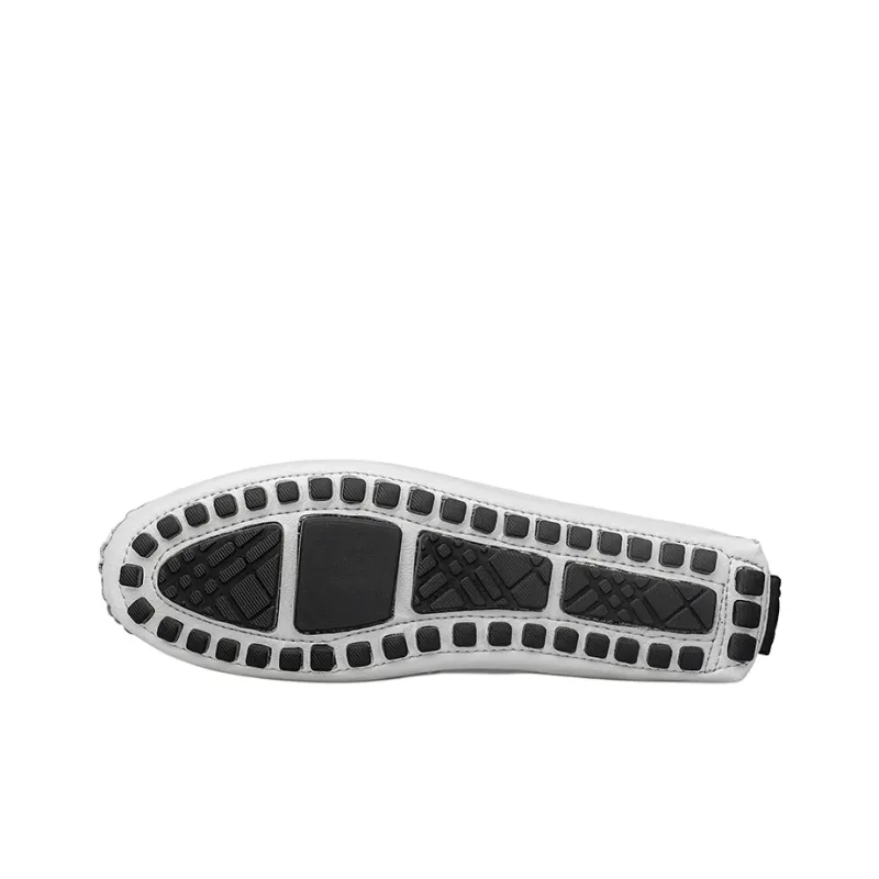 British Knights Gommino Loafers Men's White-5