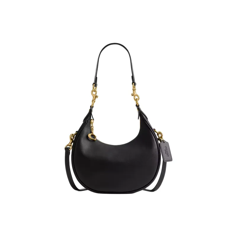 COACH JONIE Leather Shoulder Bag, Crossbody Bag, Handbag Trumpets Women's Black-0