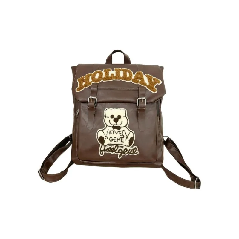 Elsvet PU Backpack Regular Unisex Multicolor-4